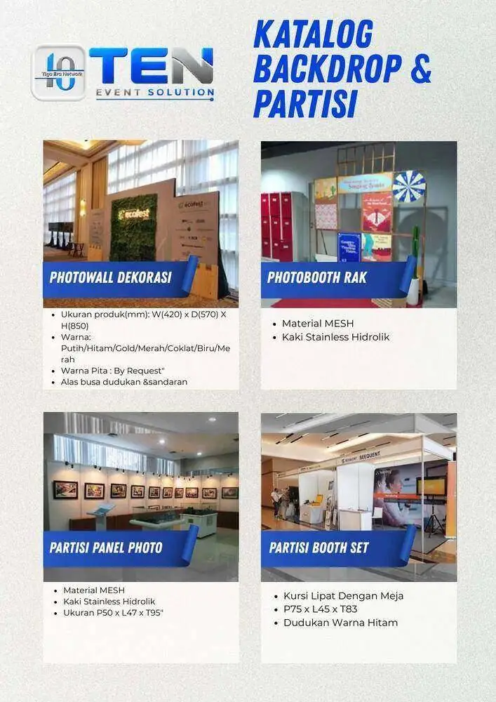 Sewa Partisi Event Triziven Event Solutions